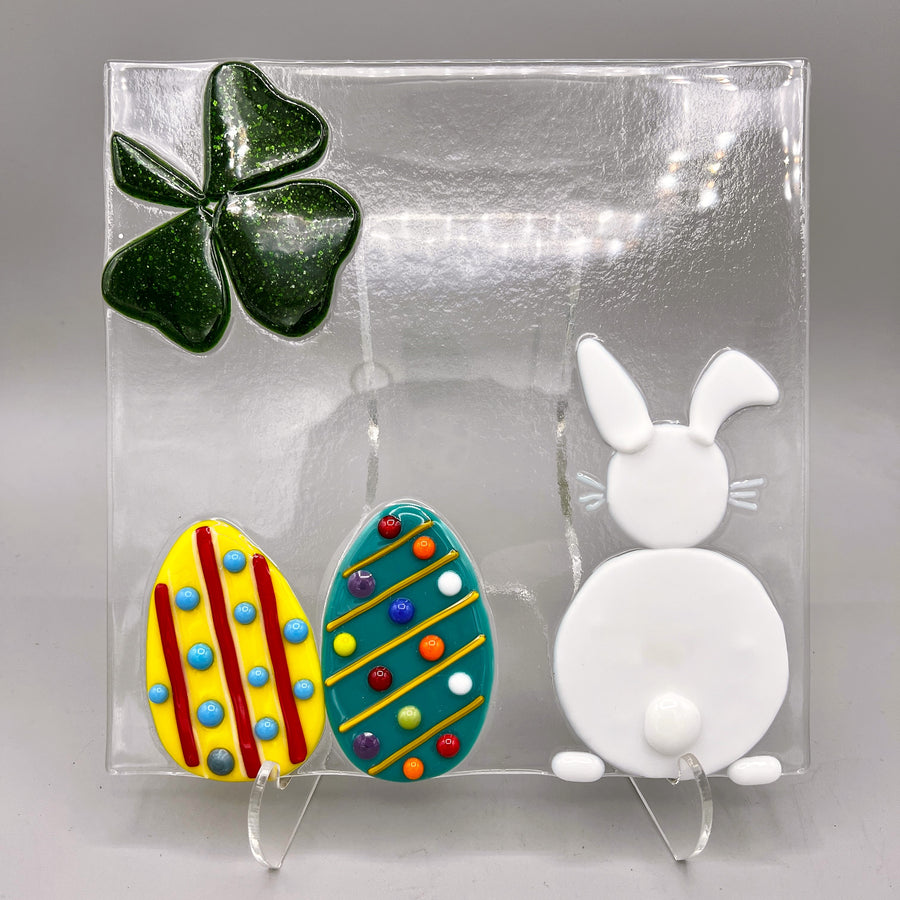 Glass Fusing Sampler | Easter Eggs / St. Patrick's Plate