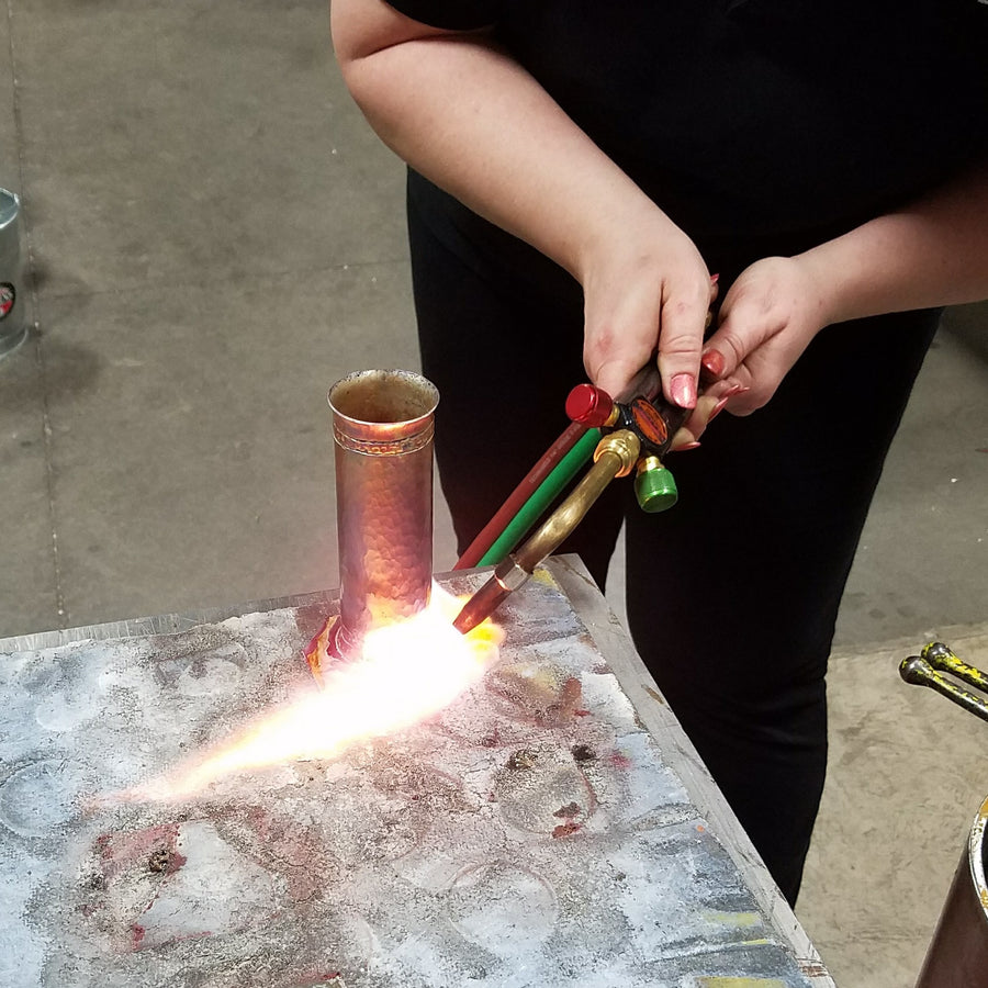 Coppersmithing Couple's Date Night | Small Vase